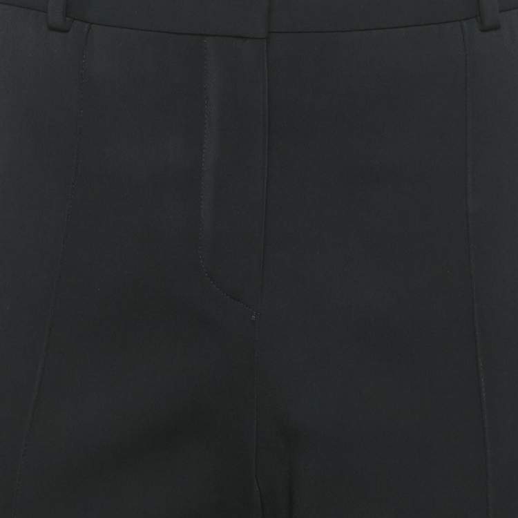 Pre Owned Celine Black Gabardine Pintuck Trousers M