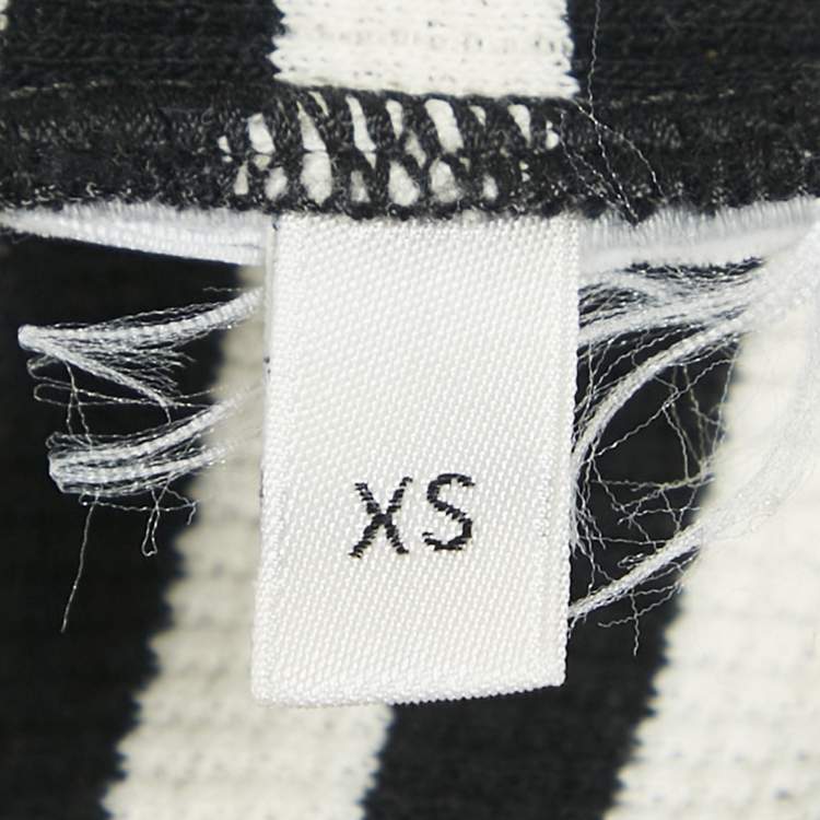 Pre Owned Celine Black Rib Knit Marinière Tank Top XS