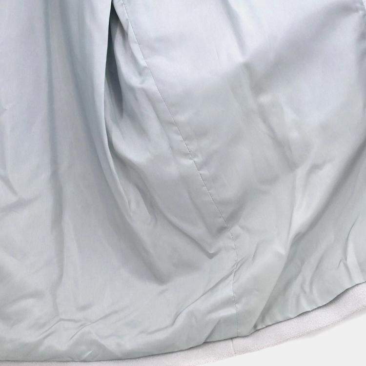 Pre Owned Celine Light Blue Wool Temple Coat Size 36