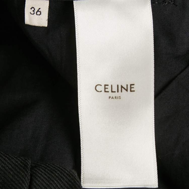 مملوكة مسبقًا Celine Black Gabardine Culottes Trouser S