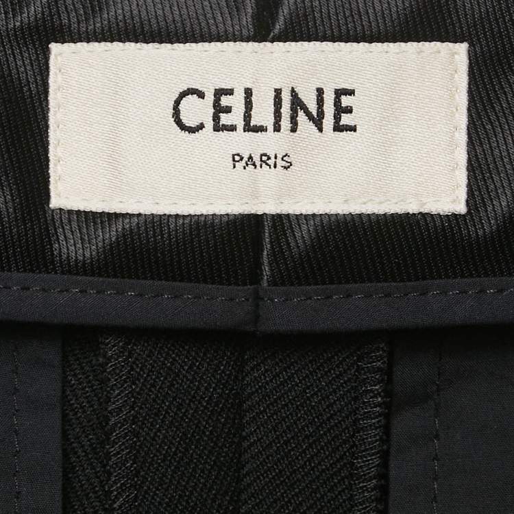 مملوكة مسبقًا Celine Black Gabardine Culottes Trouser S