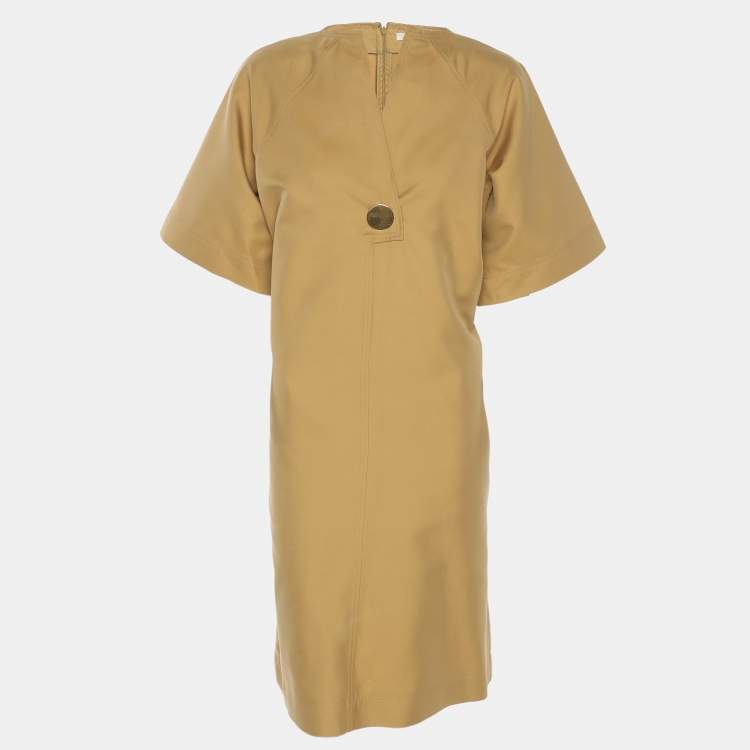 Pre Owned Celine Beige Cotton Dress M