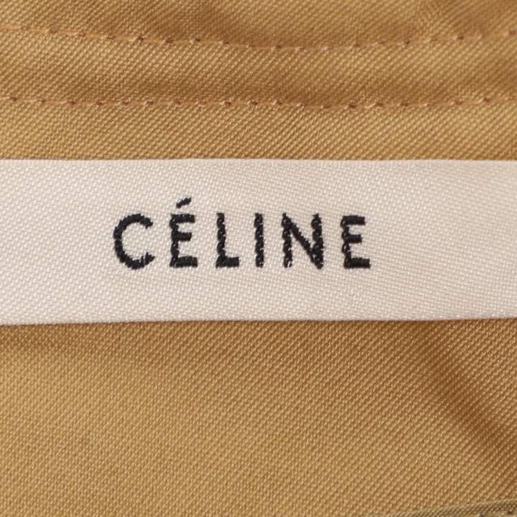 Pre Owned Celine Beige Cotton Dress M