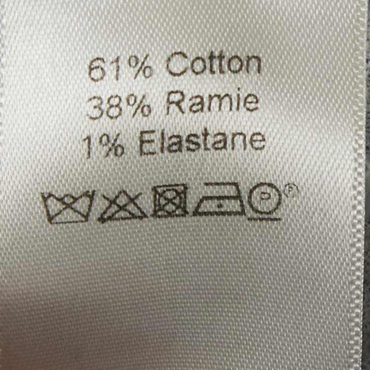 Pre Owned Celine Light Blue Cotton Raime Blend Sleeveless Top S