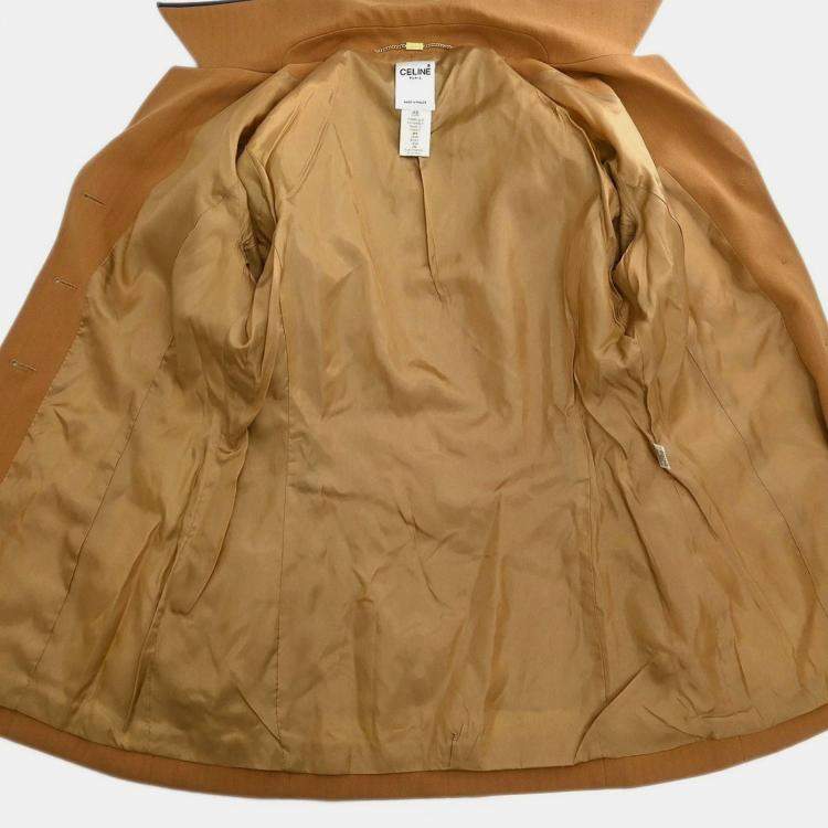 Pre Owned Celine Brown Setup Suit Jacket Skirt L