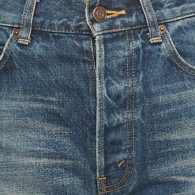 Pre Owned Celine Blue Denim Jeans S Waist 30" 
