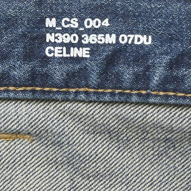 Pre Owned Celine  Blue Denim  Shorts M