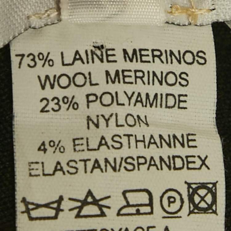 Pre Owned Celine Black Rhinestone Stretch Knit One Shoulder Top S