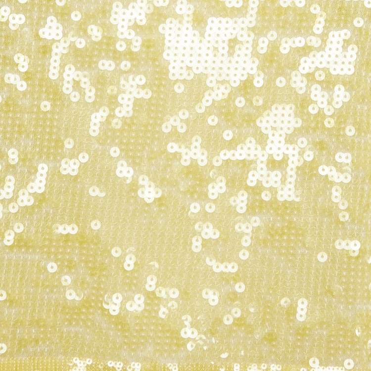 Pre Owned Celine Yellow Sequin Tank Top S