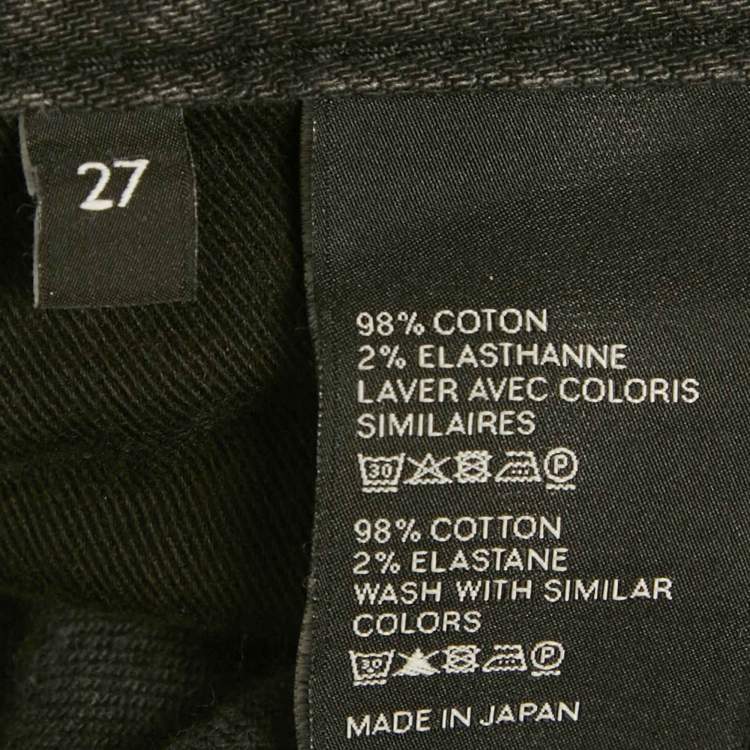 Pre Owned Celine Black Denim Skinny Jeans  M/Waist 28"