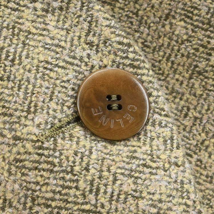 Pre Owned Celine Setup Suit Jacket Skirt Beige M