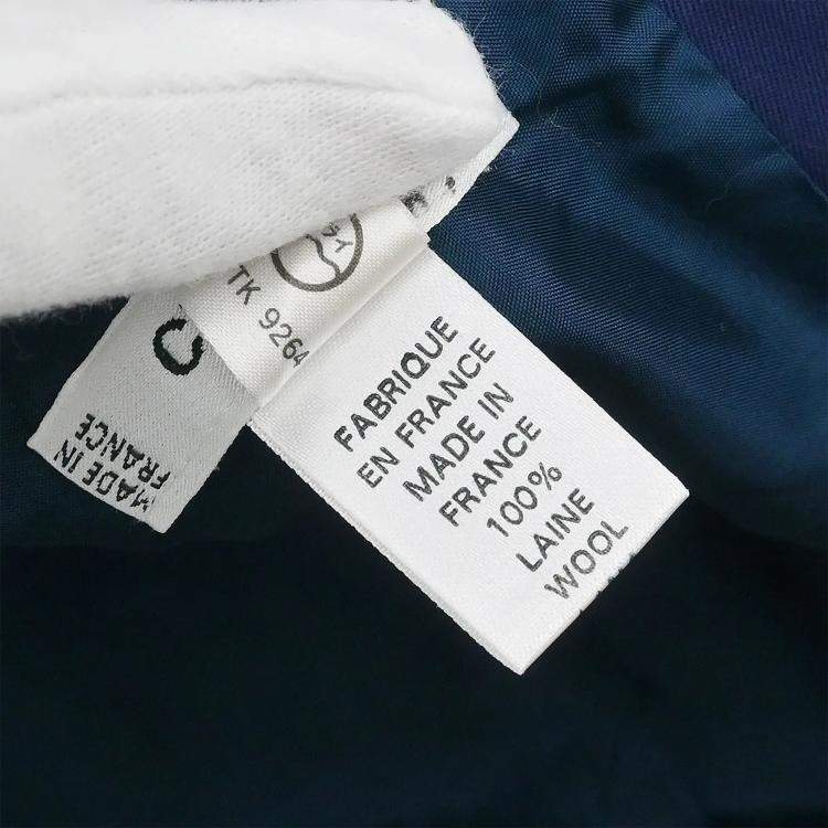 Pre Owned Celine Setup Suit Jacket Skirt Navy L