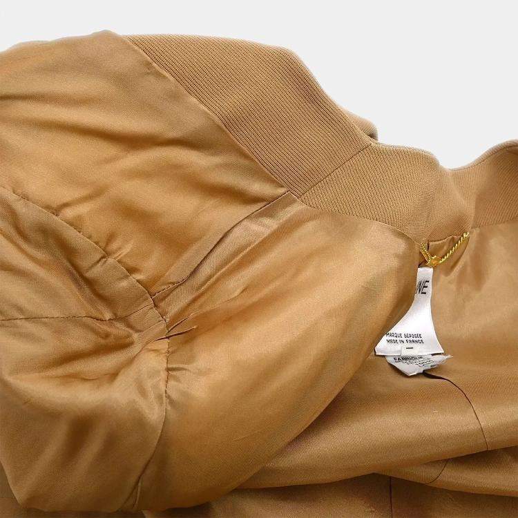 Pre Owned Celine Setup Suit Jacket Skirt Brown S