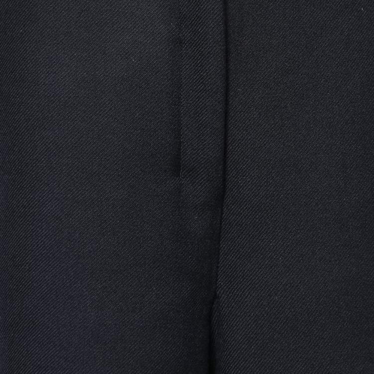 مملوكة مسبقًا Celine Navy Blue Wool Culottes M