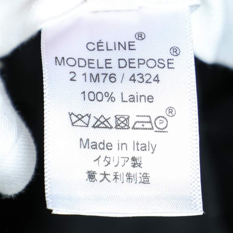 مملوكة مسبقًا Celine Navy Blue Wool Culottes M