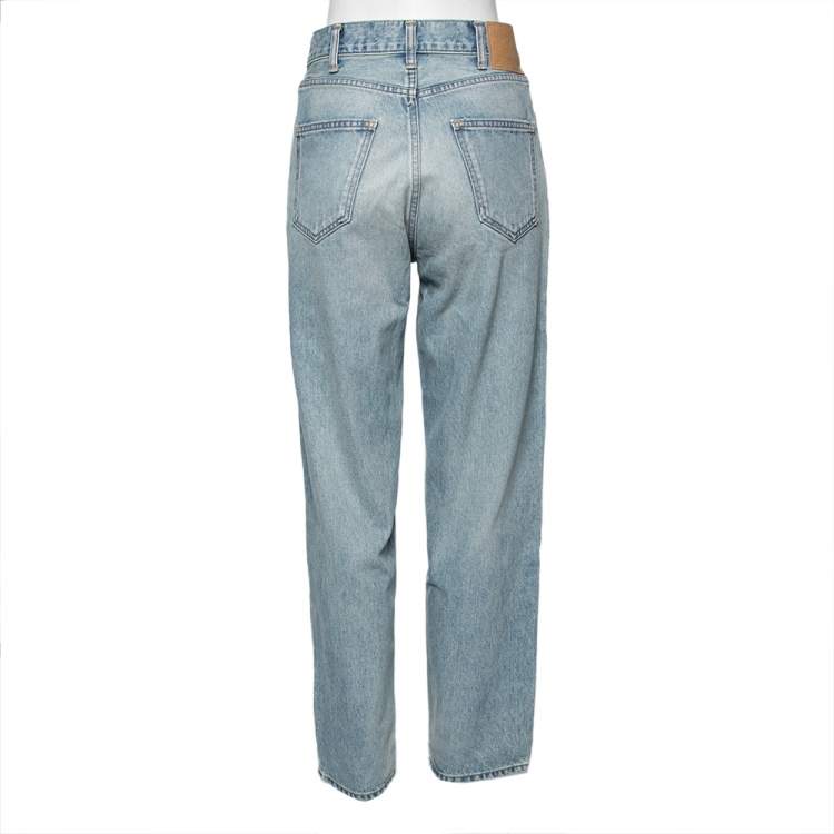 Pre Owned Celine Light Blue Denim Jeans S