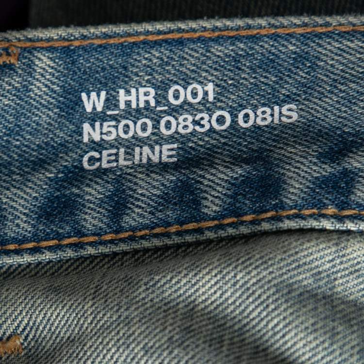 Pre Owned Celine Light Blue Denim Jeans S