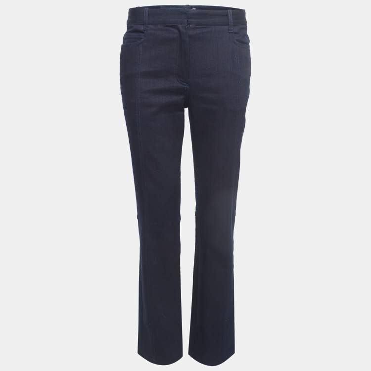 مملوكة مسبقًا Celine Navy Blue Denim Straight Leg Jeans M Waist 30''