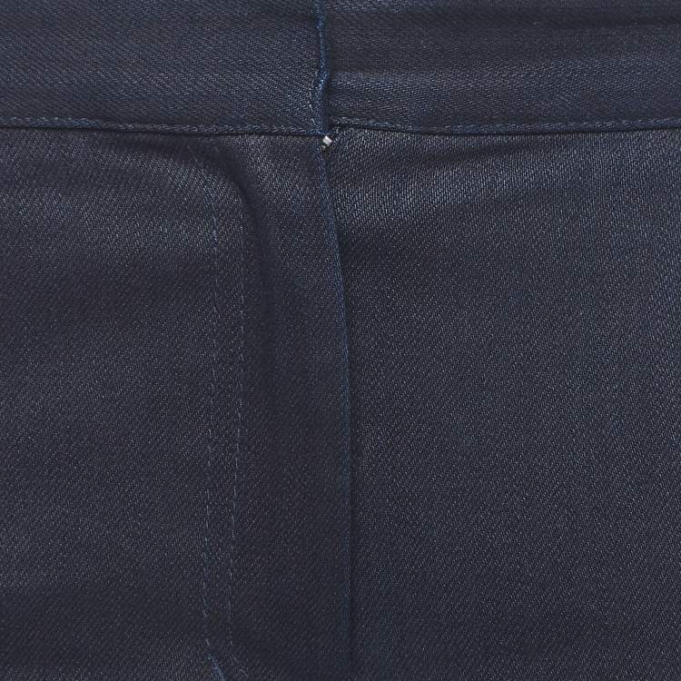 مملوكة مسبقًا Celine Navy Blue Denim Straight Leg Jeans M Waist 30''