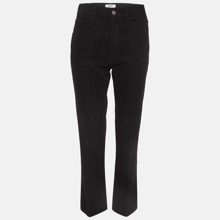 Pre Owned Celine Black Denim Jeans M Waist 30"