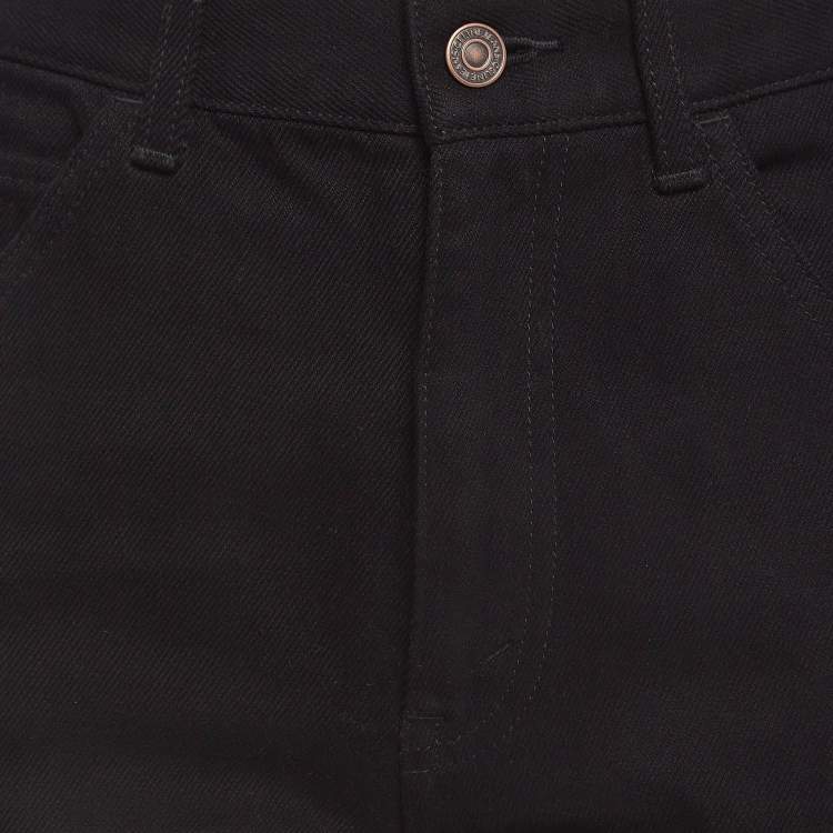 Pre Owned Celine Black Denim Jeans M Waist 30"
