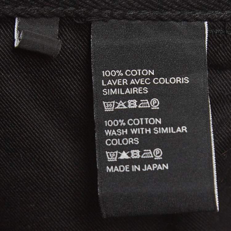 Pre Owned Celine Black Denim Jeans M Waist 30"