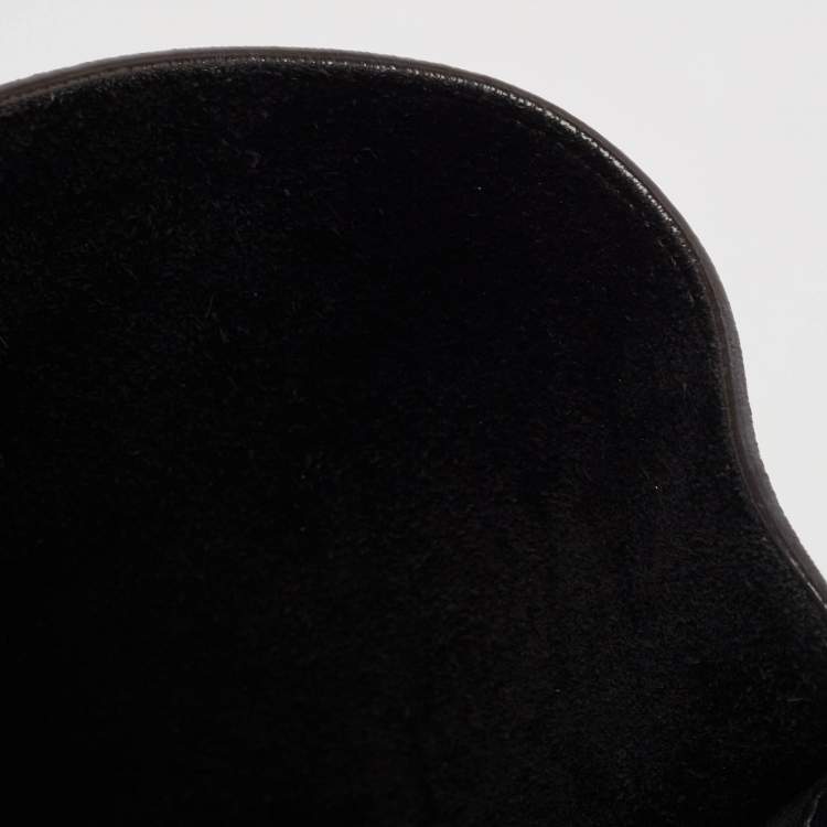 Pre Owned Celine Black Leather Micro Luggage Tote