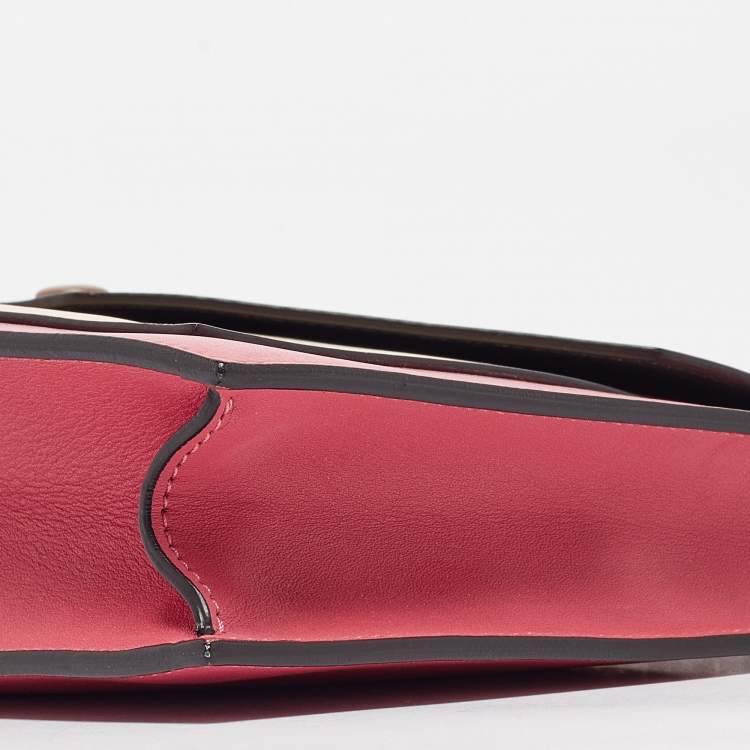 Pre Owned Celine Tricolor Leather Pocket Envelope Shoulder Bag