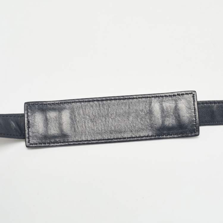 Pre Owned Celine Black Patent Leather and Suede Medium Trapeze Top Handle Bag