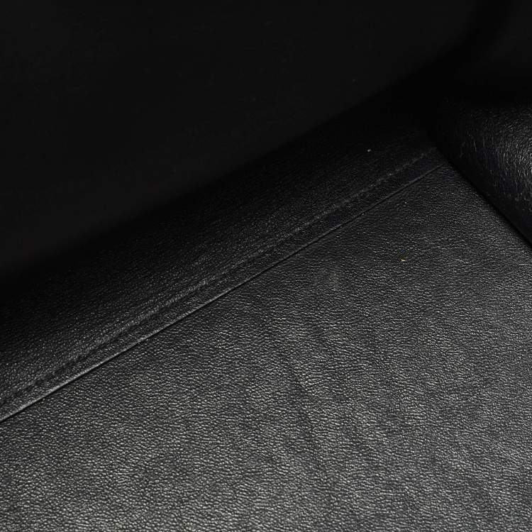 Pre Owned Celine Black Patent Leather and Suede Medium Trapeze Top Handle Bag