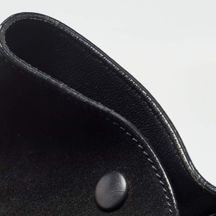 Pre Owned Celine Black Patent Leather and Suede Medium Trapeze Top Handle Bag