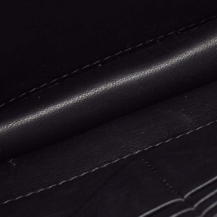 Pre Owned Celine Multicolor Snakeskin and Leather Frame Chain Clutch