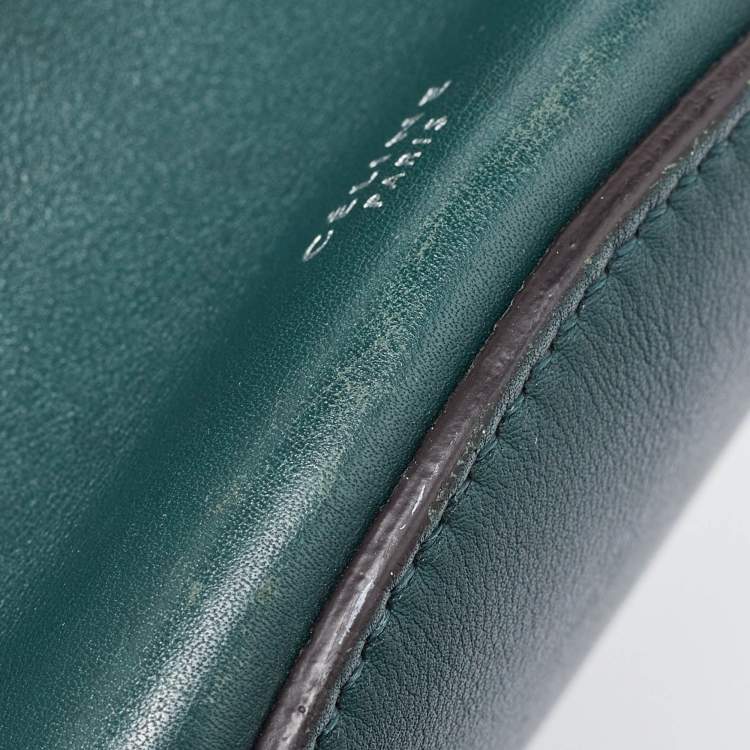Pre Owned Celine Green Leather Big Bag Bucket Bag