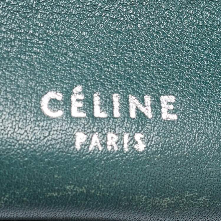 Pre Owned Celine Green Leather Big Bag Bucket Bag