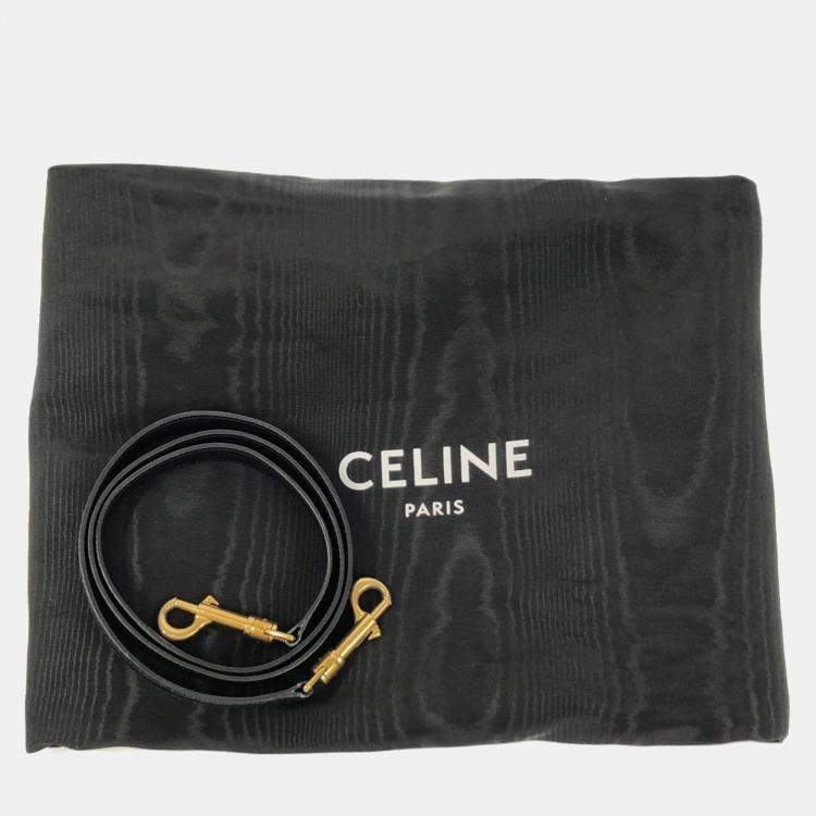 Pre Owned Celine Black Leather Micro Belt Bag