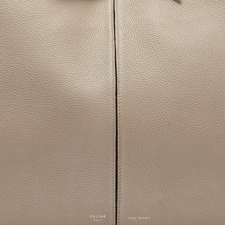 Pre Owned Celine Light Beige Leather Trifold Bag