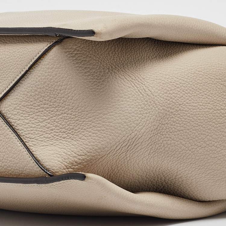 Pre Owned Celine Light Beige Leather Trifold Bag