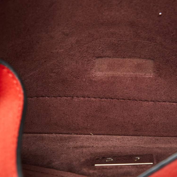 مملوكة مسبقًا حقيبة كلتش سيلين دايموند جلد وشعر عجل متعدد الألوان