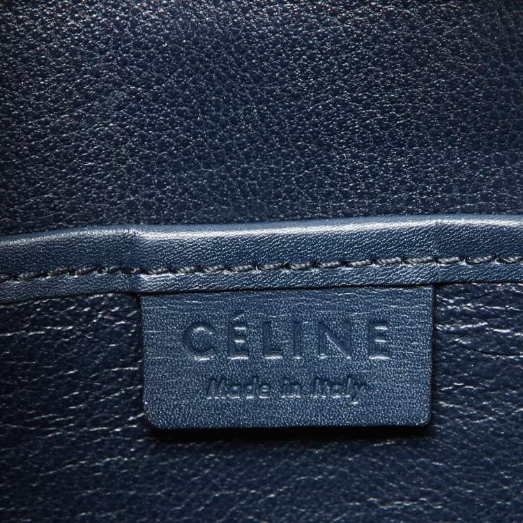 Pre Owned Céline Tri Color Leather Nano Luggage Tote