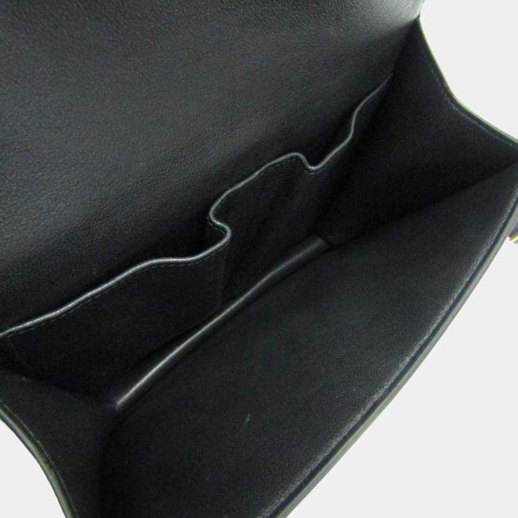 Pre Owned Celine Black Leather Symmetrical Shoulder Bag