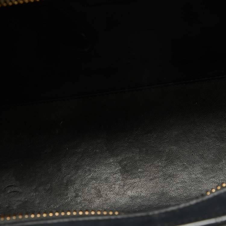 Pre Owned Celine Multicolor Leather and Python Micro Luggage Tote