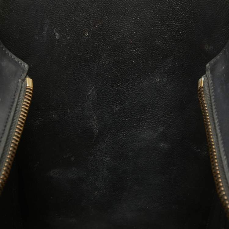 Pre Owned Celine Multicolor Leather and Python Micro Luggage Tote