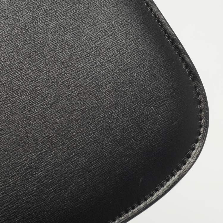 Pre Owned Celine Black Leather Medium Classic Box Shoulder Bag