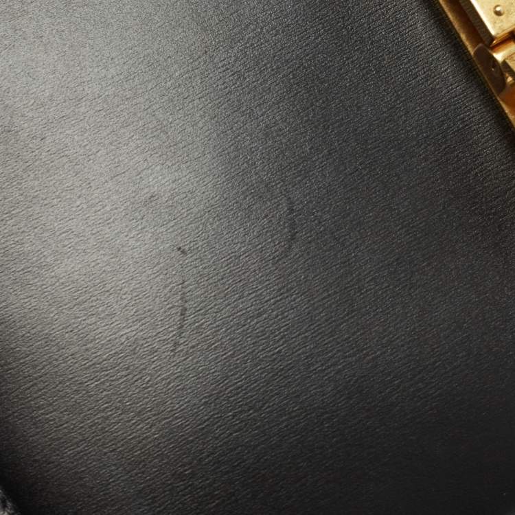 Pre Owned Celine Black Leather Medium Classic Box Shoulder Bag