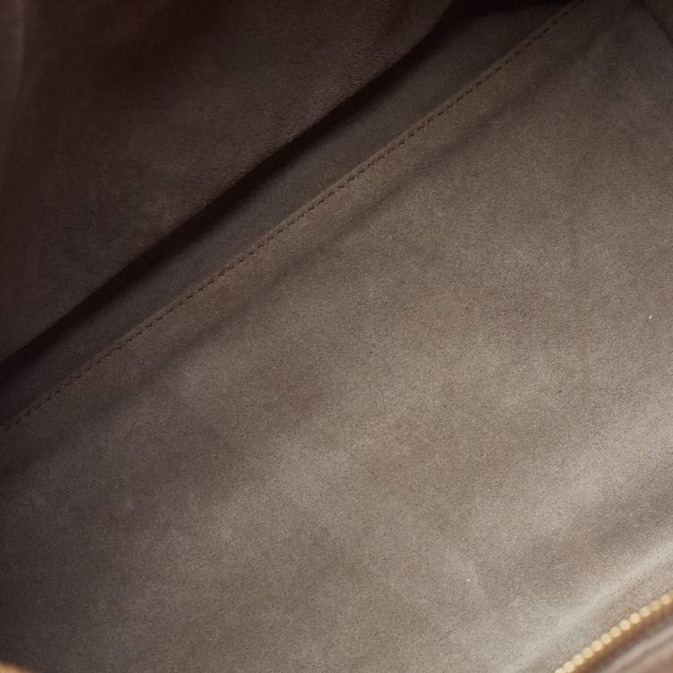 Pre Owned Celine Red Leather Envelope Luggage Tote
