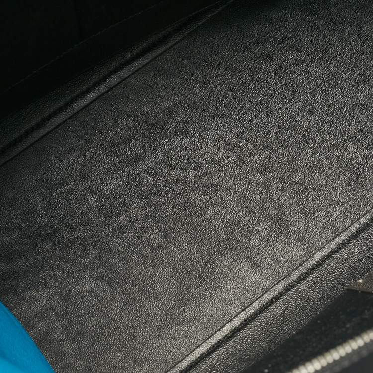 Pre Owned Celine Tricolor Leather and Suede Medium Trapeze Bag