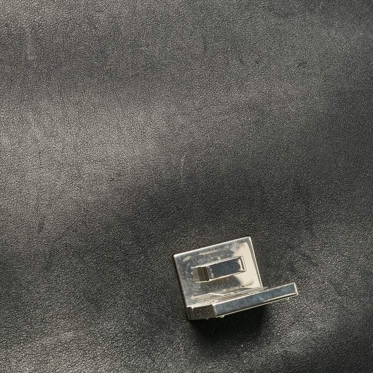 Pre Owned Celine Tricolor Leather and Suede Medium Trapeze Bag