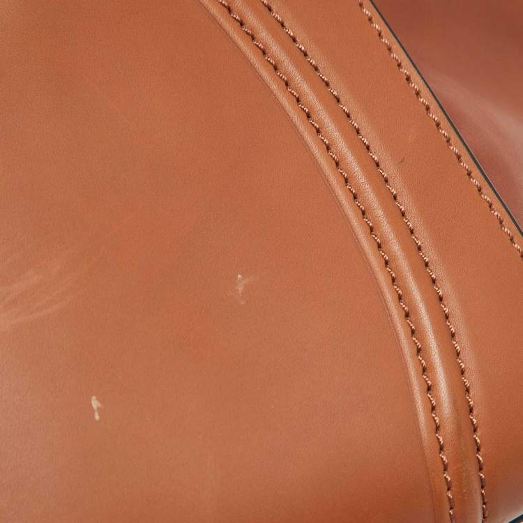 Pre Owned Celine Brown Leather Medium Luggage Phantom Tote