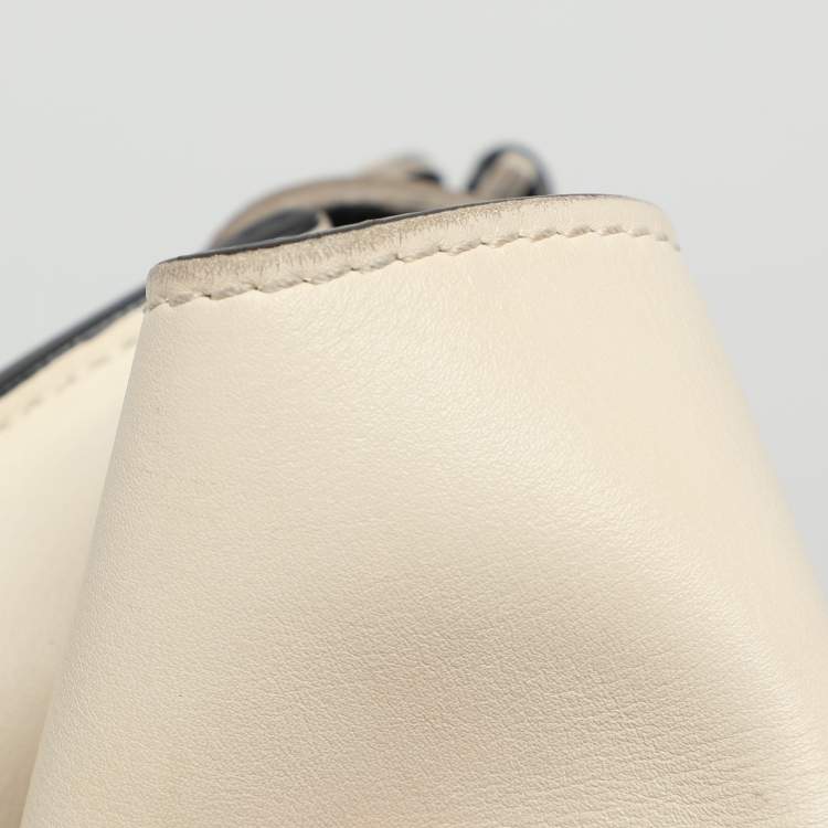 Pre Owned Celine Tricolor Leather Medium Trapeze Top Handle Bag