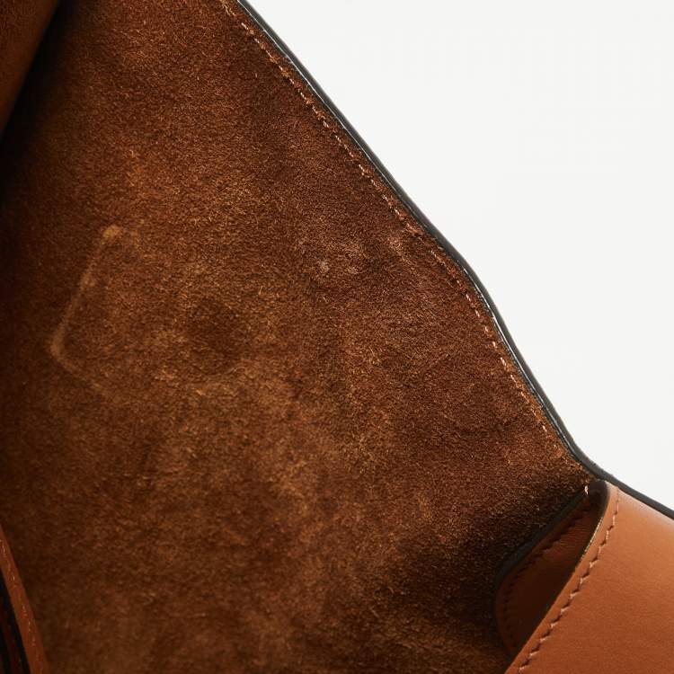 Pre Owned Celine Brown Leather Medium Phantom Luggage Tote